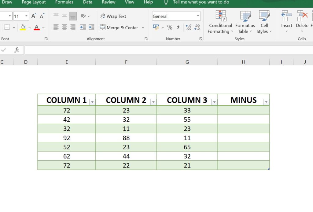 How To Create Formula In Excel To Subtract Dates