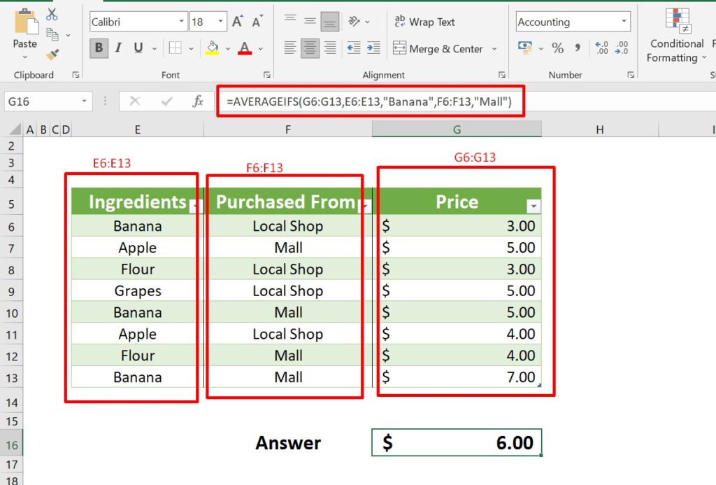 average formula in excel img3