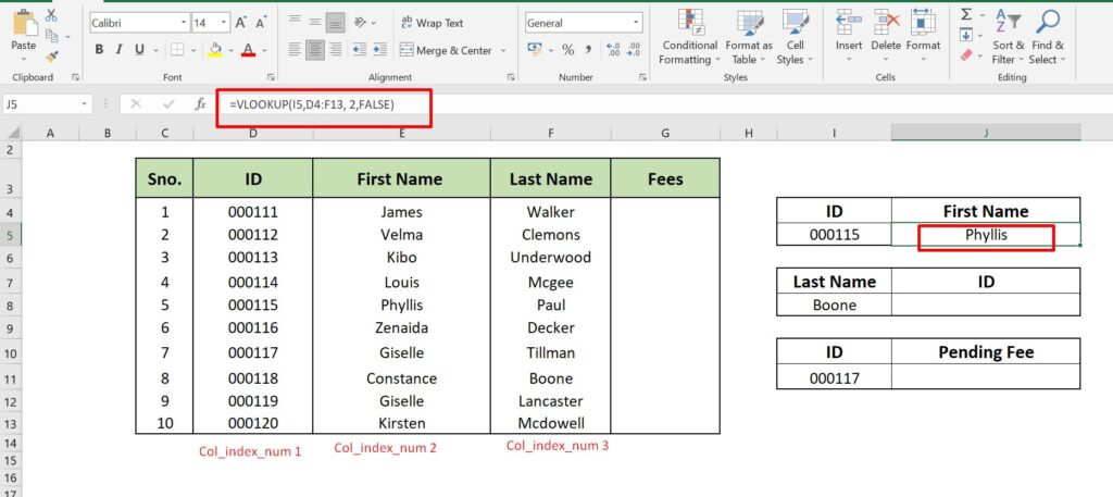 vlookup in excel img1