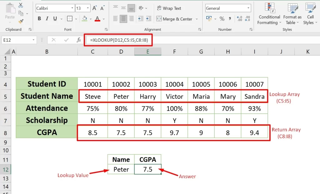 xlookup in excel img1