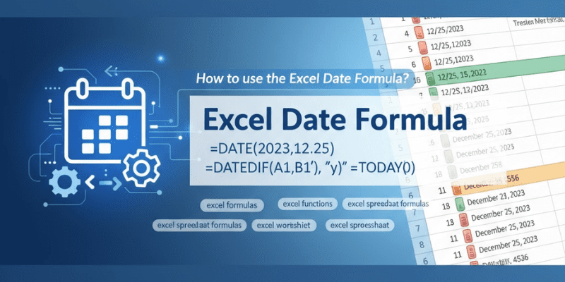 How to use the Excel Date Formula?