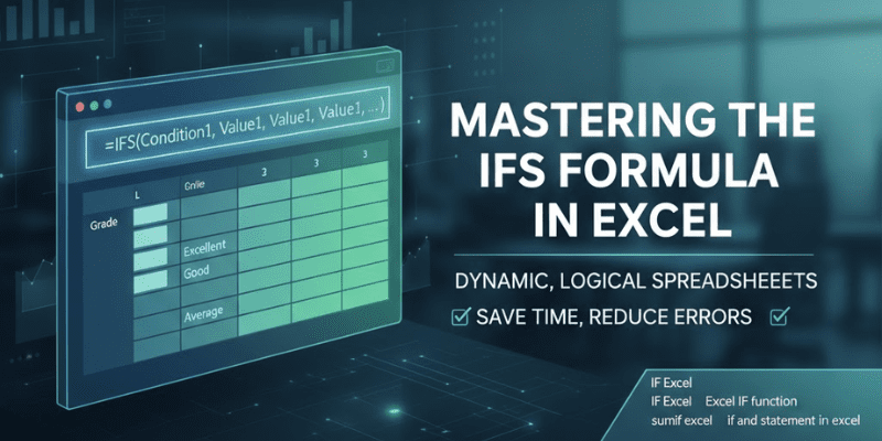 How to Write IF and IFS Formulas in Excel for Dynamic Results