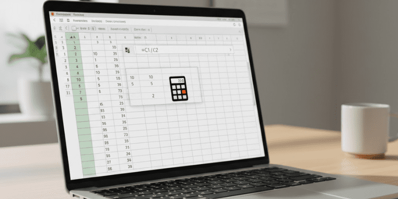 How to use the Division Formula in Excel?