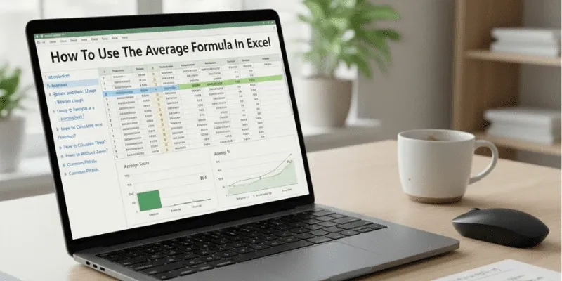 How to use the Average Formula in Excel?