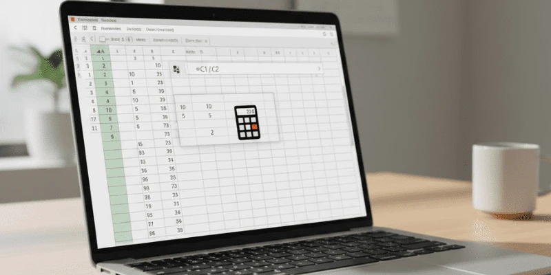 How to use the Division Formula in Excel?