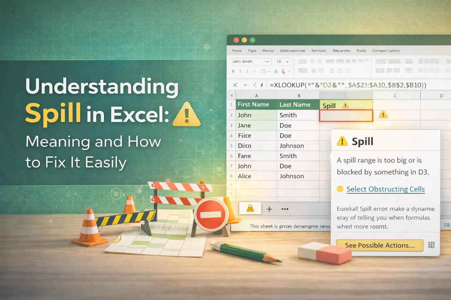Understanding Spill in Excel Meaning and How to Fix It Easily