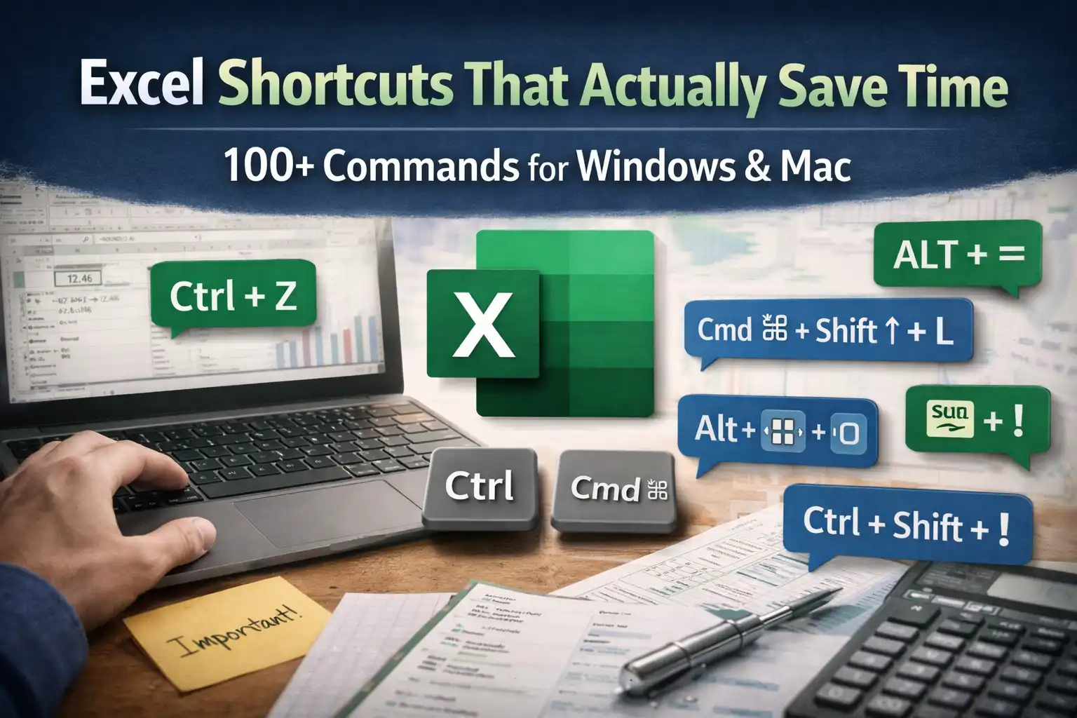 Powerful 100+ Excel Shortcuts for Windows and Mac OS
