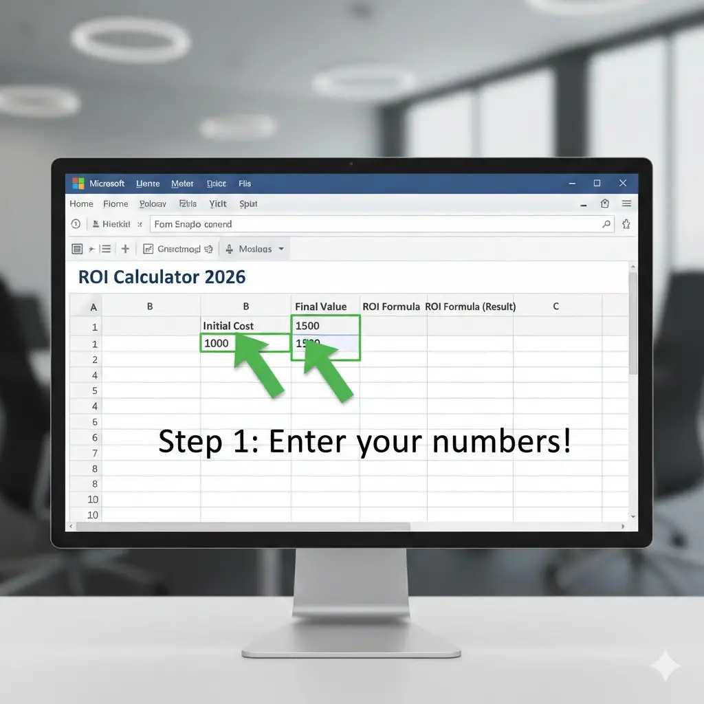 ROI calculation in excel
