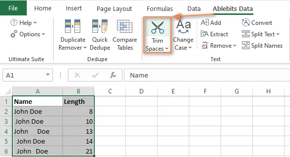 Dealing with extra spaces while combining names